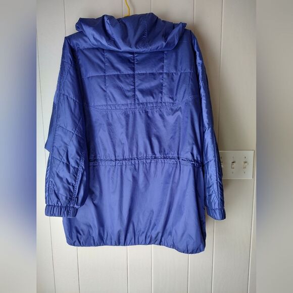 Eddie Bauer TEK Women's Blue Hooded Jacket Petite Large - Picture 4 of 4